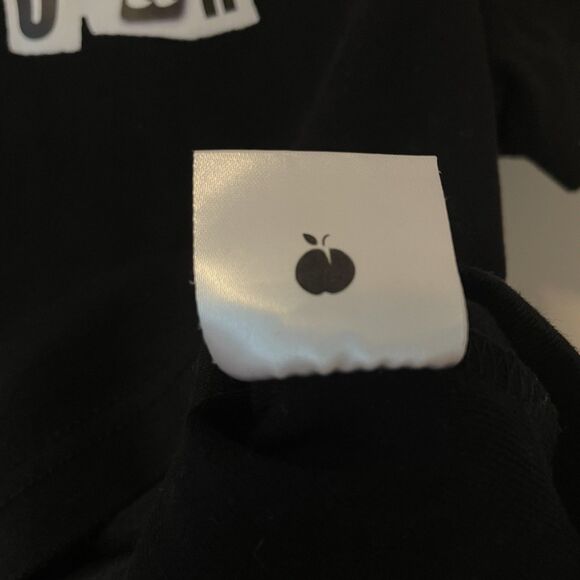 With Jean Cropped Baby Tshirt Black Logo Sz XXS - Picture 5 of 6